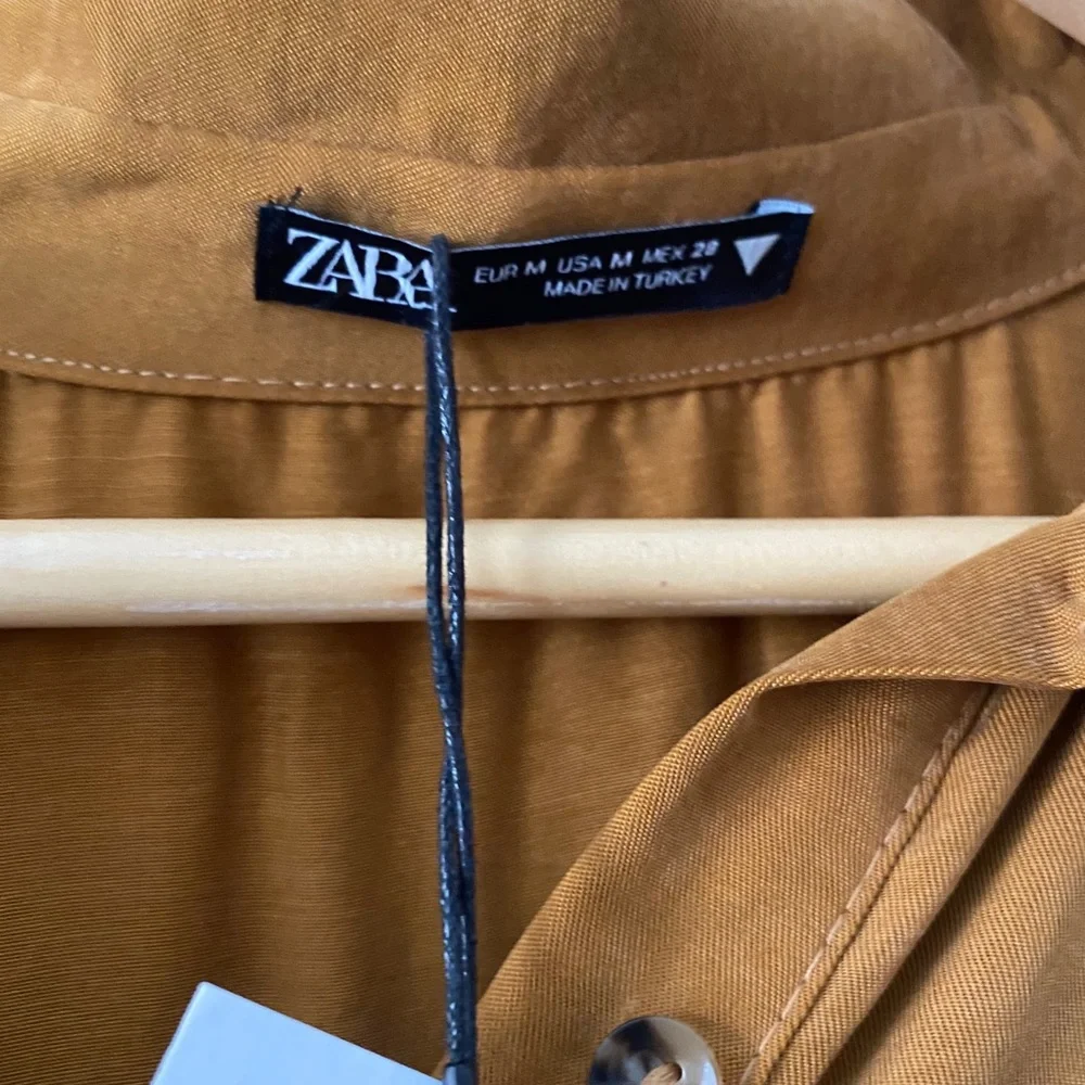 Zara Pleated Maxi Shirt Dress - Picture 5 of 12